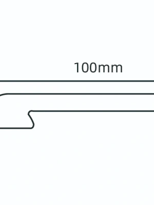 Polistirola grīdlīste, 2400x100x14mm